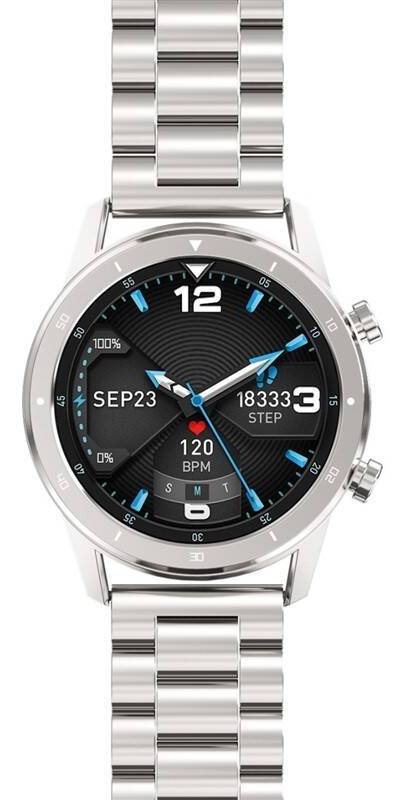 Chytré hodinky Aligator Watch Pro / 1,28" (3,3 cm) IPS LCD displej / 240 x 240 px / Bluetooth 5.0 / stříbrná Varianta: ivi1
