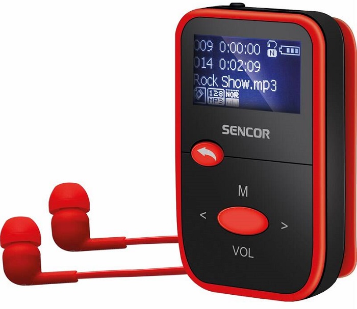 MP3 přehrávač Sencor SFP 4408 RD / 8 GB / černá/červená Varianta: ivi2