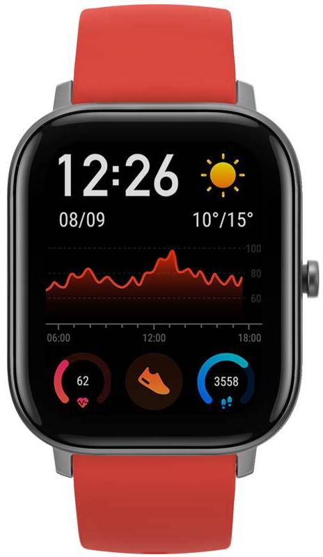 Chytré hodinky Amazfit GTS / 1,65" (4,2 cm) AMOLED displej / Bluetooth 5.0 / 348 x 442 px / oranžová Varianta: ivi1