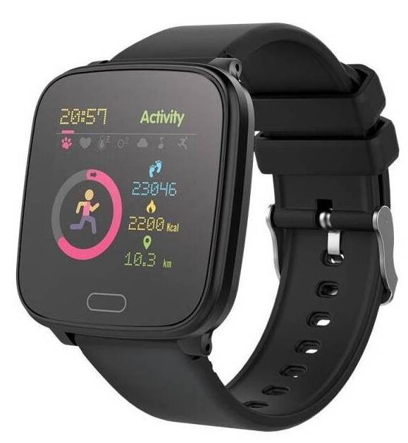 Chytré hodinky Forever IGO JW-100 / 1,3" (3,3 cm) TFT LCD displej / Bluetooth 4.2 / 240 x 240 px / černá Varianta: ivi1