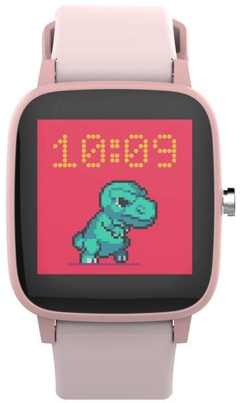 Chytré hodinky Forever IGO PRO JW-200 / 1,4" (3,6 cm) TFT LCD displej / 240 x 240 px / Bluetooth 5.0 / růžová Varianta: ivi1