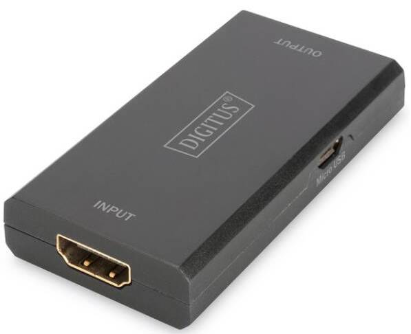 HDMI repeater Digitus DS-55900-2 / dosah až 30 m / podpora 3D / černá Varianta: ivi1