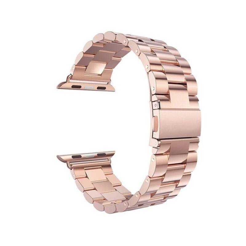 Řemínek WG na hodinky Apple Watch / pletený kov / adaptér 38/40/41 mm / růžová Varianta: ivi5