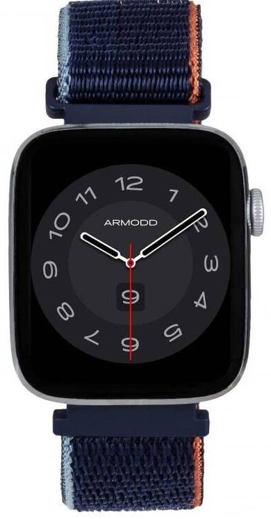 Chytré hodinky ARMODD Squarz 9 Pro / nylon/silikon / 1,72" (4,4 cm) IPS LCD displej / 320 x 385 px / Bluetooth 5.0 / stříbrná Varianta: ivi1