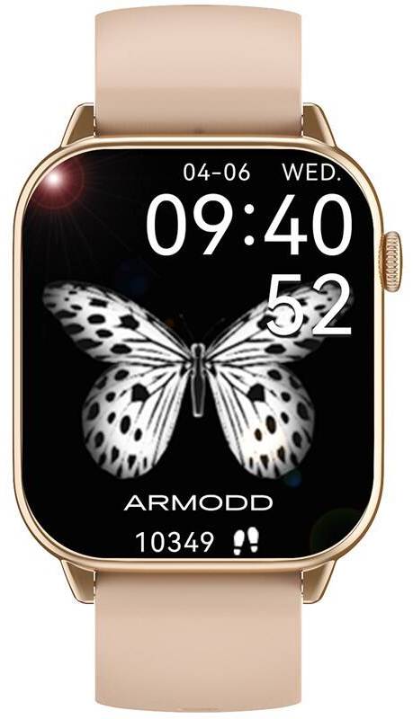 Chytré hodinky ARMODD Prime / 1,85" (4,7 cm) AMOLED displej / Bluetooth 5.0 / 420 x 485 px / rosegold Varianta: ivi1