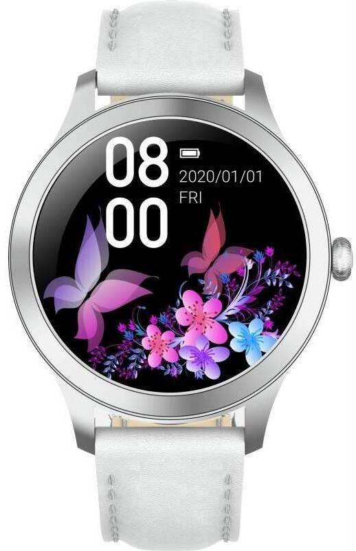 Chytré hodinky ARMODD Candywatch Premium 2 / 1,09" (2,8 cm) TFT LCD displej / 240 x 240 px / Bluetooth 5.0 / stříbrná/bílá Varianta: ivi1