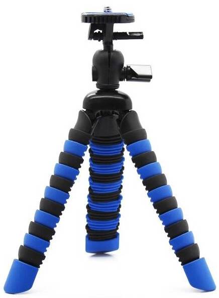 Stativ MadMan chobotnice malý / 0,25" závit / kloubová konstrukce / černá / modrá Varianta: ivi1