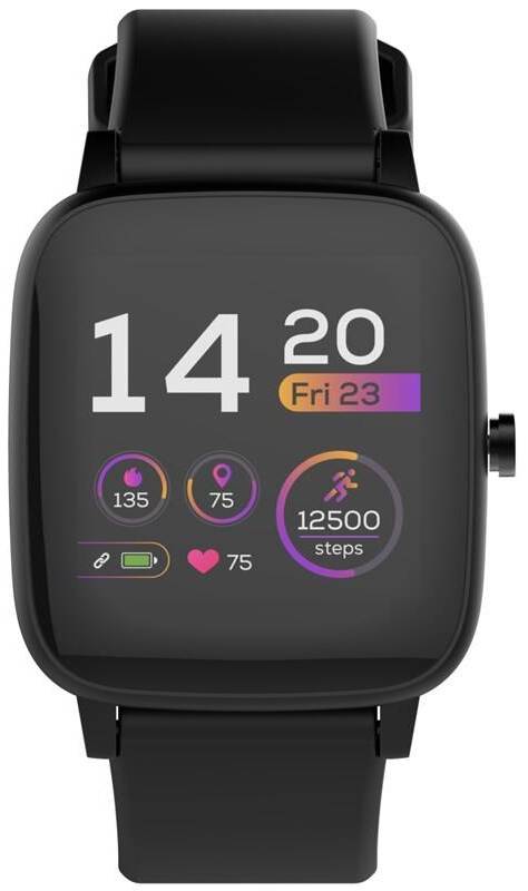 Chytré hodinky Forever IGO PRO JW-200 / 1,4" displej / Android, iOS / černá Varianta: ivi1
