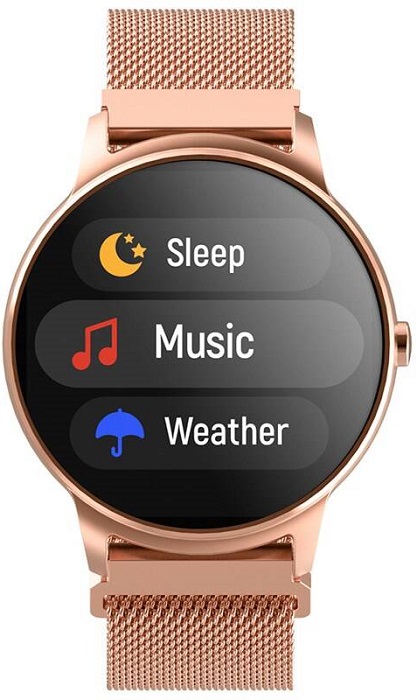 Chytré hodinky Forever ForeVive 2 SB-330 / 1,3" /  Bluetooth 5.0 / IP68 / zlatá Varianta: ivi3