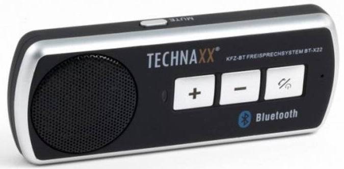 Handsfree Technaxx BT-X22 / uchycení na stínítko / Bluetooth 4.0 / 600 mAh / černá Varianta: ivi1