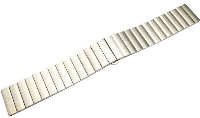 Řemínek WG na hodinky Apple Watch / kovový rovný / adaptér 38/40/41 mm / stříbrná Varianta: ivi1