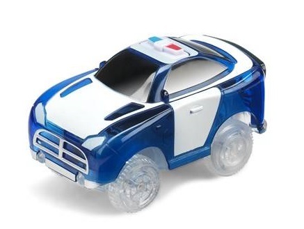 Hračka autíčko Magic Tracks Police Car / 5 LED světel / siréna / modrá/bílá Varianta: ivi1