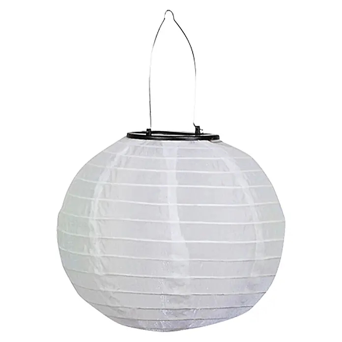 Bauhaus Solární svítidlo Lampion / Ø 20 cm / 2 lm / IP44 / bílá Varianta: ivi2