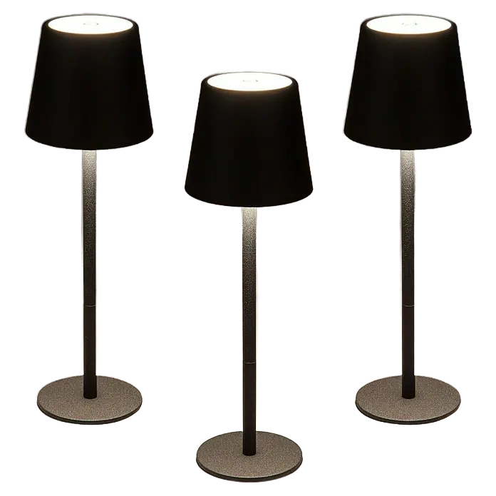 Stolní lampa Starlux Paola / 3 ks / 1,6 W / 120 lm / IP54 / černá Varianta: ivi1