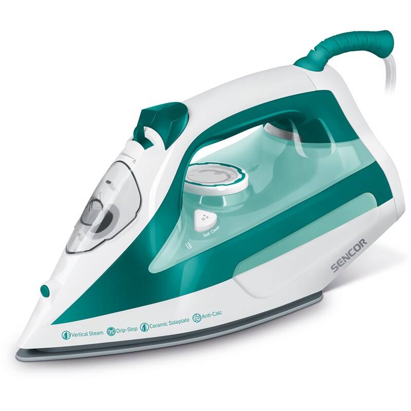 Žehlička Sencor SSI 6100GR / 2600 W / 470 ml / zelená Varianta: ivi1