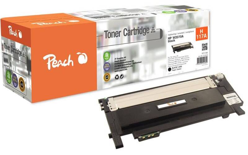 Toner Peach HP 117A / pro tiskárny HP / 1000 stran / černá Varianta: ivi1