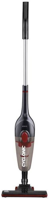Tyčový vysavač SOGO SS-16120 / bezsáčkový / 2v1 / příkon 600 W / šedá / červená Varianta: ivi1