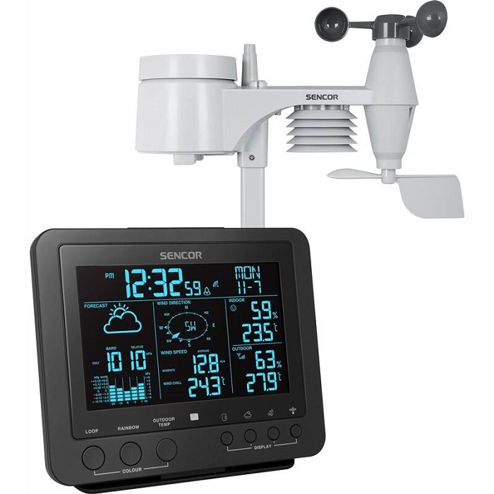Meteorologická stanice Sencor SWS 9700 / 5,8" / 1,4 W / černá Varianta: ivi1