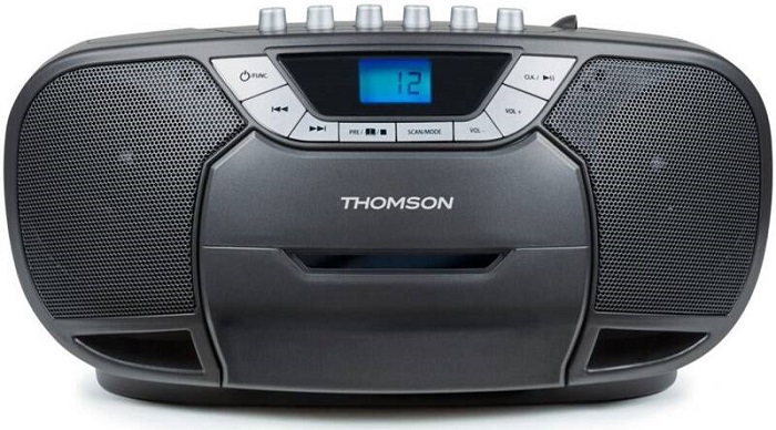 Radiomagnetofon s CD Thomson RK102CD / 20 W / černá Varianta: ivi1