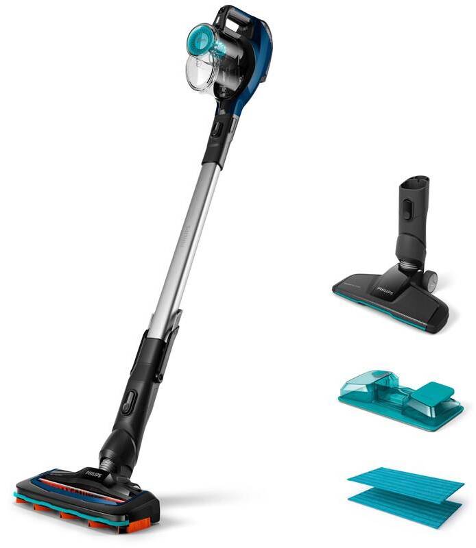 Tyčový vysavač Philips SpeedPro Aqua FC6719/01 / 3v1 / aku (Li-Ion) / 0,4 l/0,28 l / modrá Varianta: ivi1