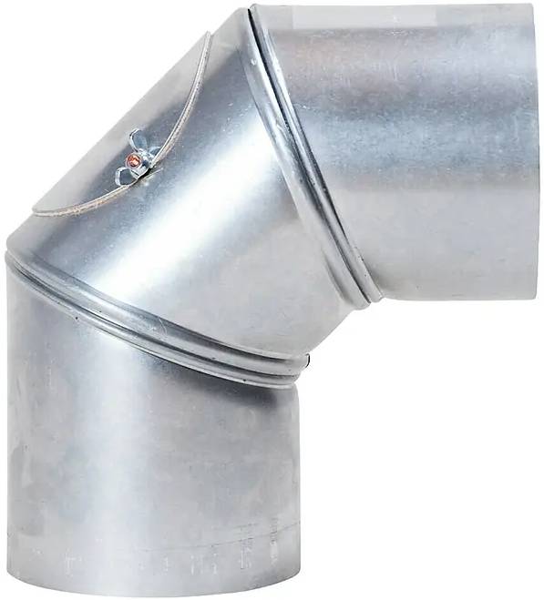 Bertrams Koleno kouřovodu / 130 mm / stěna 0,6 mm / stříbrná Varianta: ivi1