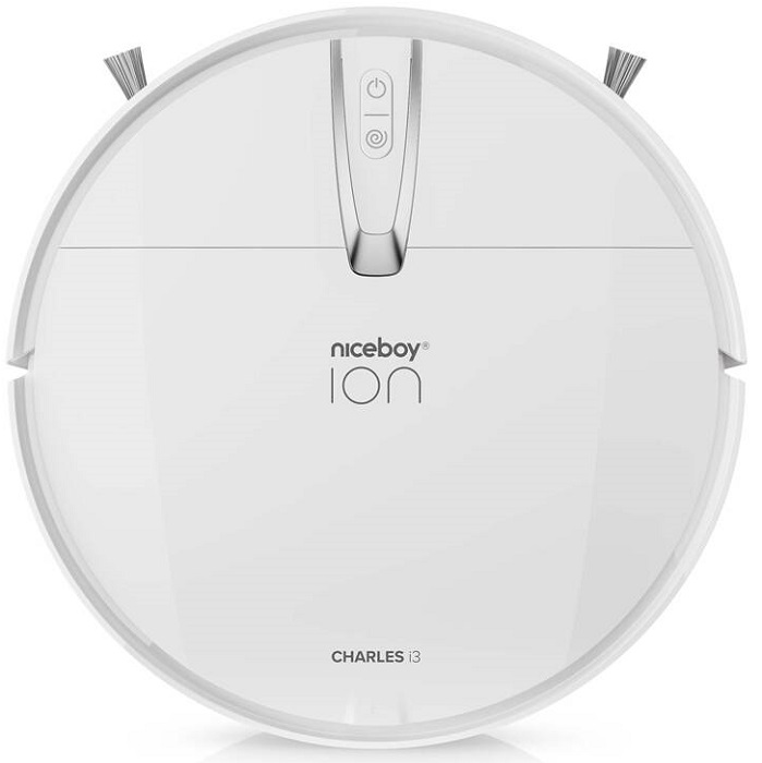 Robotický vysavač Niceboy ION Charles i3 White / výdrž 80 min. / 65 dB / 0,6 l / bílá Varianta: ivi1