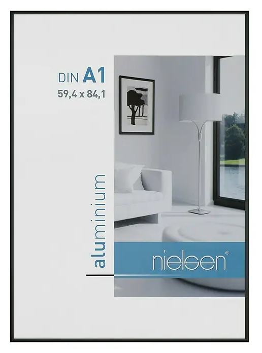 Fotorámeček Nielsen Classic / A1 / 59,4 × 84,1 cm / černá Varianta: ivi1