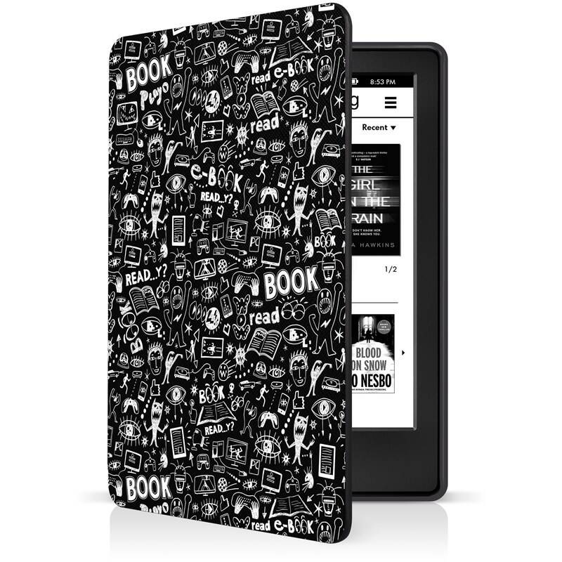 Pouzdro Connect IT pro čtečku e-knih Amazon Kindle 2021 (11. gen.) / doodle / černá Varianta: ivi1