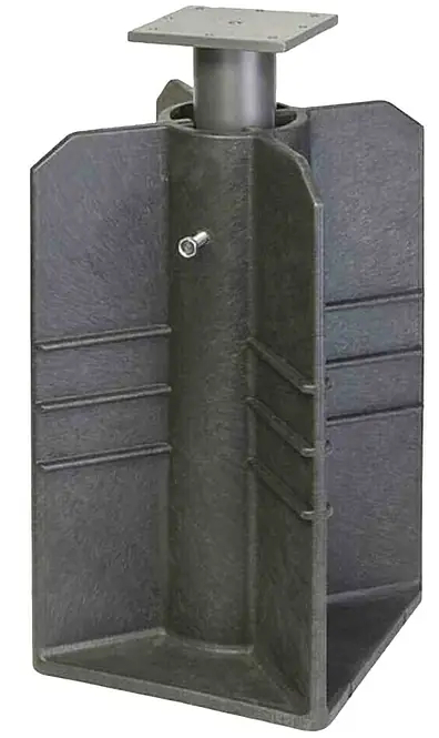 Podlahový stojan pro slunečníky Siena Garden Earthbase / Ø 350 cm / černá Varianta: ivi1