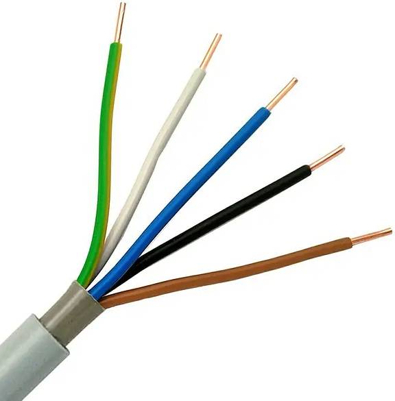 Emskabel Silový kabel NYM-J 5x6 mm² / 25 m / 5 žil / šedá Varianta: ivi1