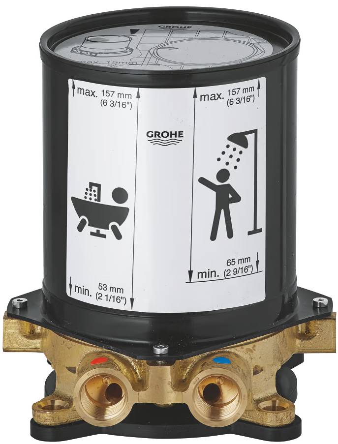 Vestavbová souprava Grohe (45984001) / dvě ½" vnitřní přípojky / černá Varianta: ivi1