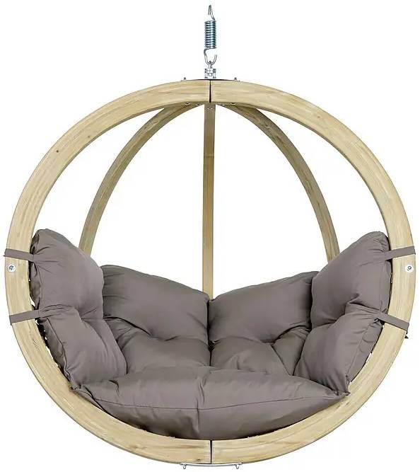 Závěsné křeslo Amazonas Globo Chair / bez stojanu / nosnost 120 kg / přírodní / taupe Varianta: ivi1