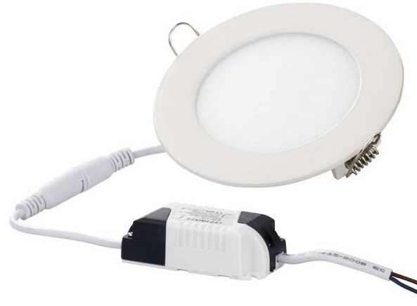 LED podhledové svítidlo EMOS PROFI / 6 W / studená bílá / hliník / bílá Varianta: ivi1