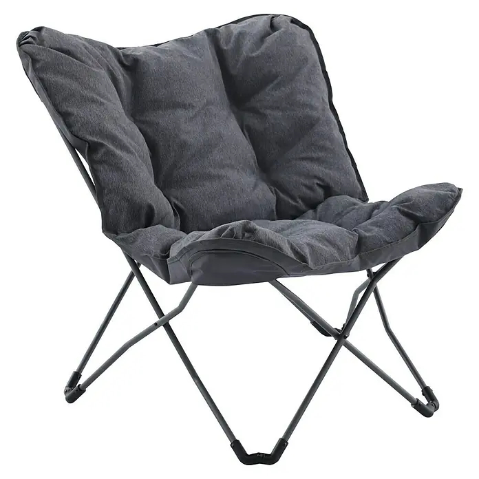 Zahradní křeslo Sunfun Padded / nosnost 100 kg / antracit Varianta: ivi2