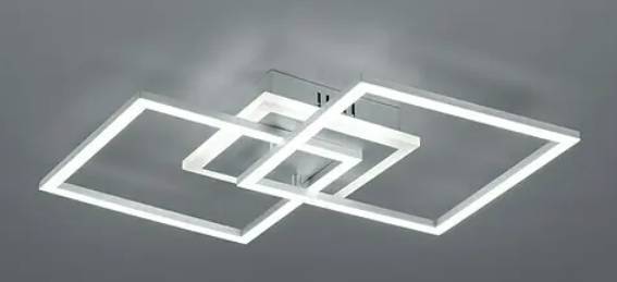 LED stropní světlo Reality Leuchten Salida / 25 W / teplá bílá / 2600 lm / niklová Varianta: ivi1