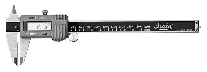 Posuvné měřítko Scala 230.207-X / 150 mm / černá/stříbrná Varianta: ivi1