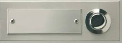 German Tlačítko zvonku / 95 x 35 mm / kov/ocel / stříbrná Varianta: ivi1