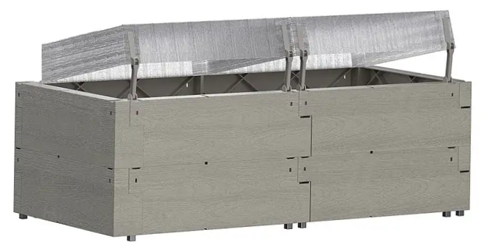 Vyvýšený záhon s krytem Juwel Timber / 130 x 60 x 52 cm / 240 l / dřevo/šedá Varianta: ivi1