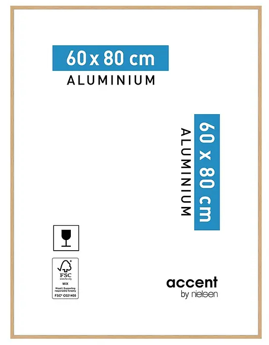 Fotorámeček Accent by Nielsen Duo / 60 x 80 cm / dub Varianta: ivi1