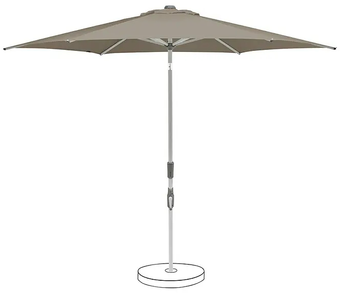 Slunečník Suncomfort Slide / Ø 250 cm / světle béžová Varianta: ivi1