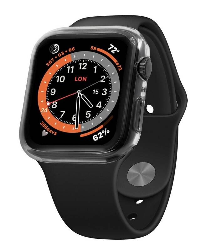 Ochranné pouzdro FIXED Pure s temperovaným sklem na hodinky Apple Watch 44 mm / transparentní Varianta: ivi1