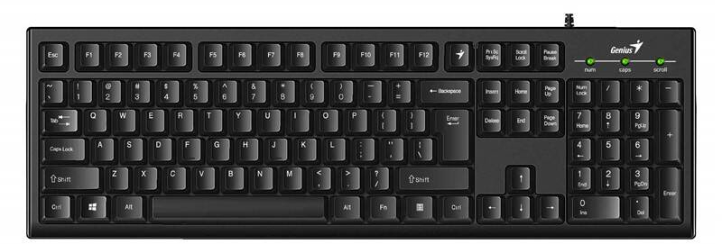 Klávesnice Genius Smart KB-100 / CZ/SK / lesklá černá Varianta: ivi1