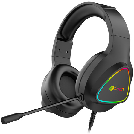 Headset C-Tech Midas / RGB / 2× 3,5mm jack / černá Varianta: ivi1