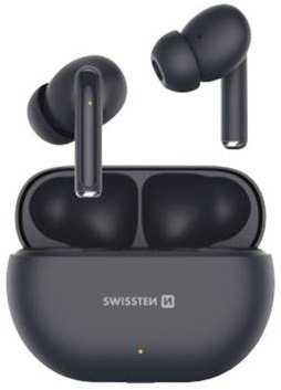Bezdrátová sluchátka Swissten Pro Tune TWS – Bluetooth 5.0, černá