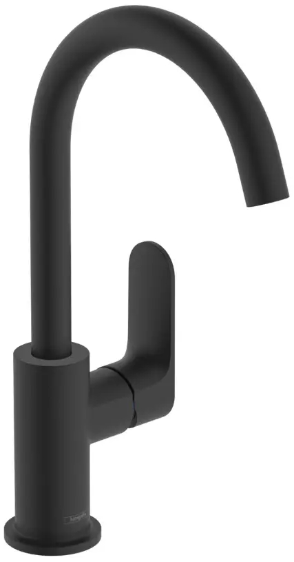 Umyvadlová baterie Hansgrohe Rebris S (72536670) / 5 l/min / otočný výtok 120° / matná černá Varianta: ivi1