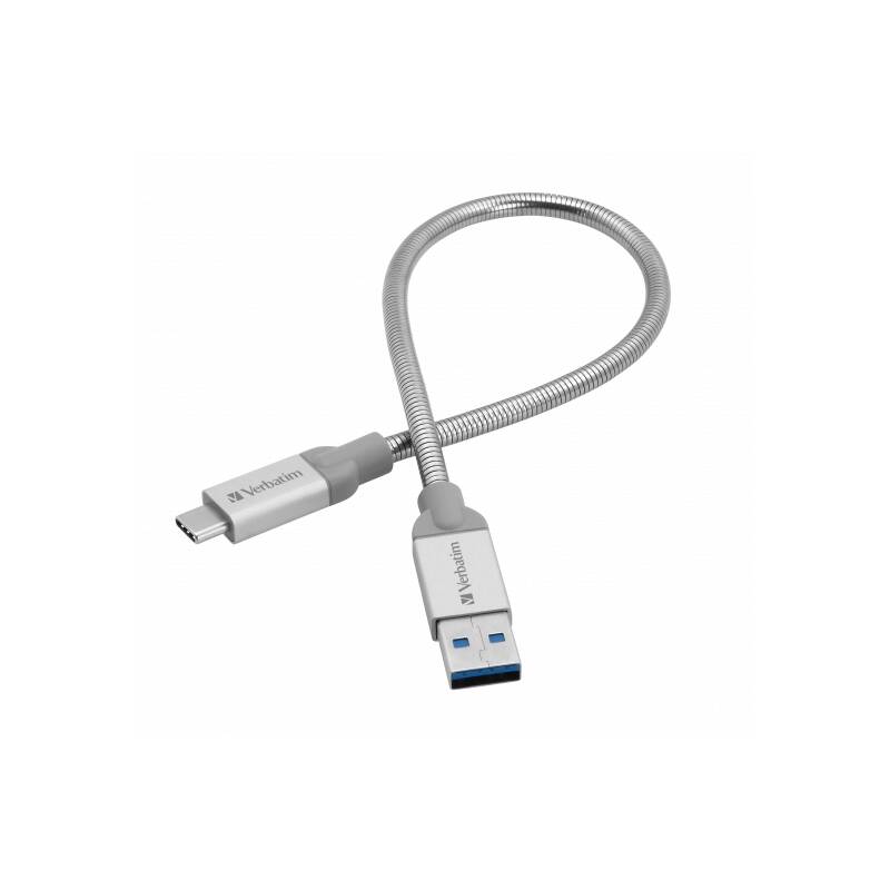 Kabel Verbatim Sync & Charge USB/USB-C / 30 cm / stříbrná Varianta: ivi1