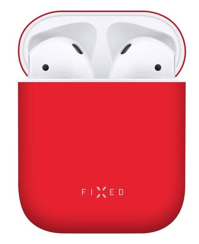 Pouzdro FIXED Silky pro sluchátka Apple AirPods 1 a 2 / červená Varianta: ivi1