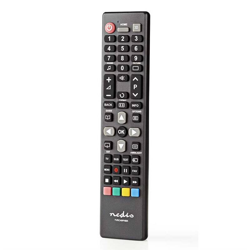 Dálkový ovladač Nedis TVRC40PHBK pro televize Philips / černá Varianta: ivi1