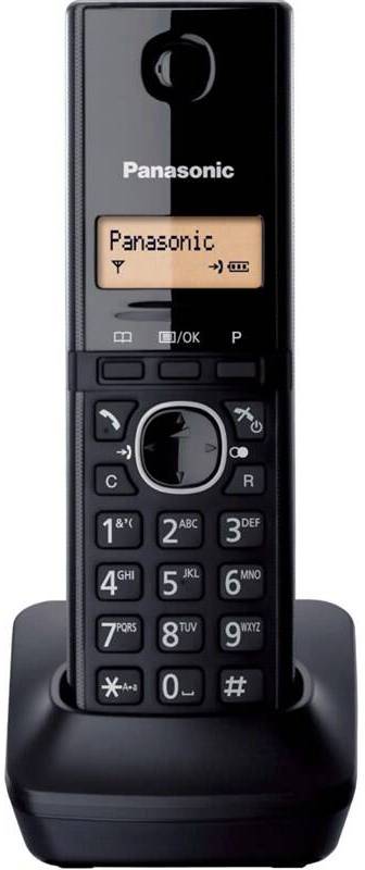Domácí telefon Panasonic KX-TG1711FXB / bezdrátový / displej 1,25" / černá Varianta: ivi1