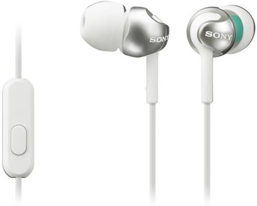 Sluchátka Sony MDR-EX110AP / 3,5mm jack / 5 Hz–24 kHz / mikrofon / bílá Varianta: ivi1